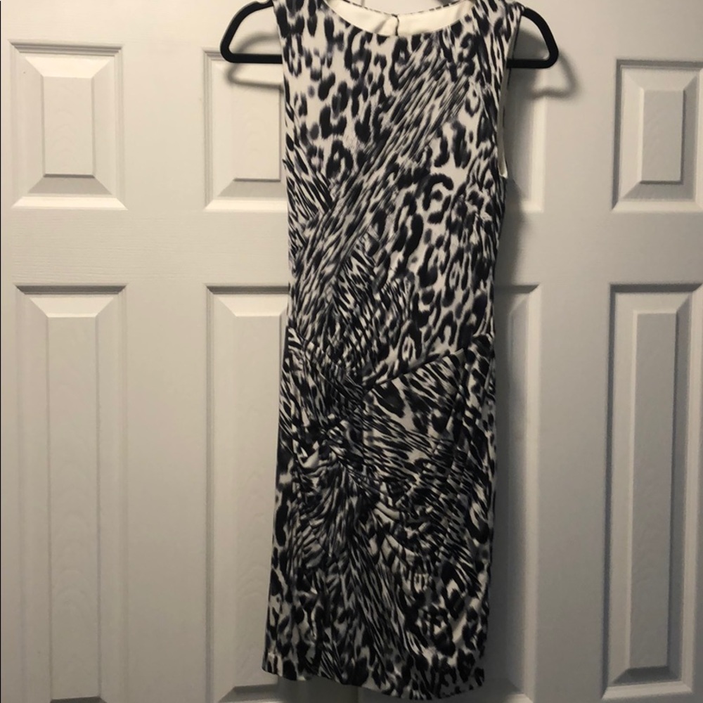 Cache Animal Print Cocktail Dress